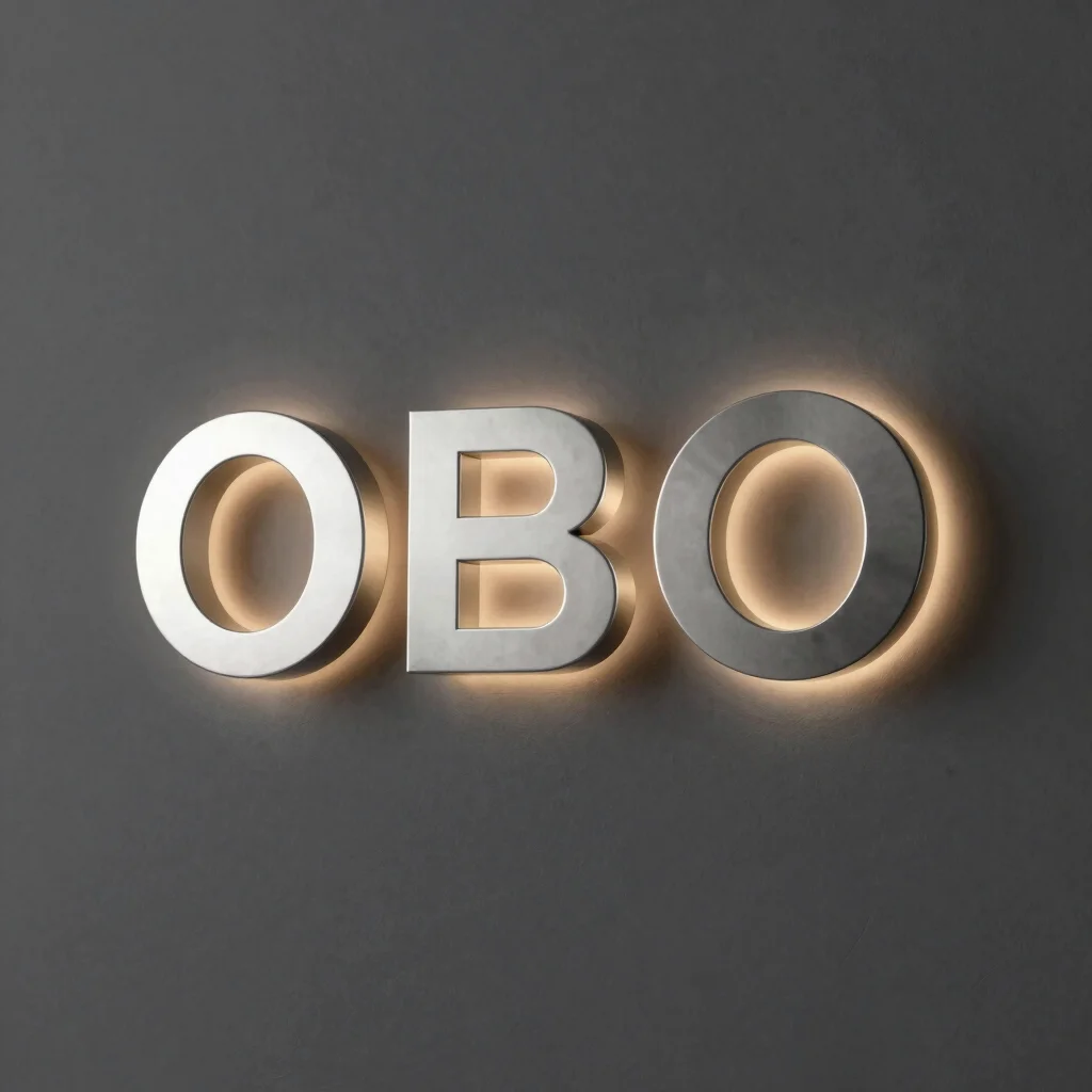 Halo-Lit Stainless Steel Channel Letters