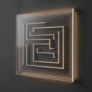 Silhouetted Edge-Lit Acrylic Sign